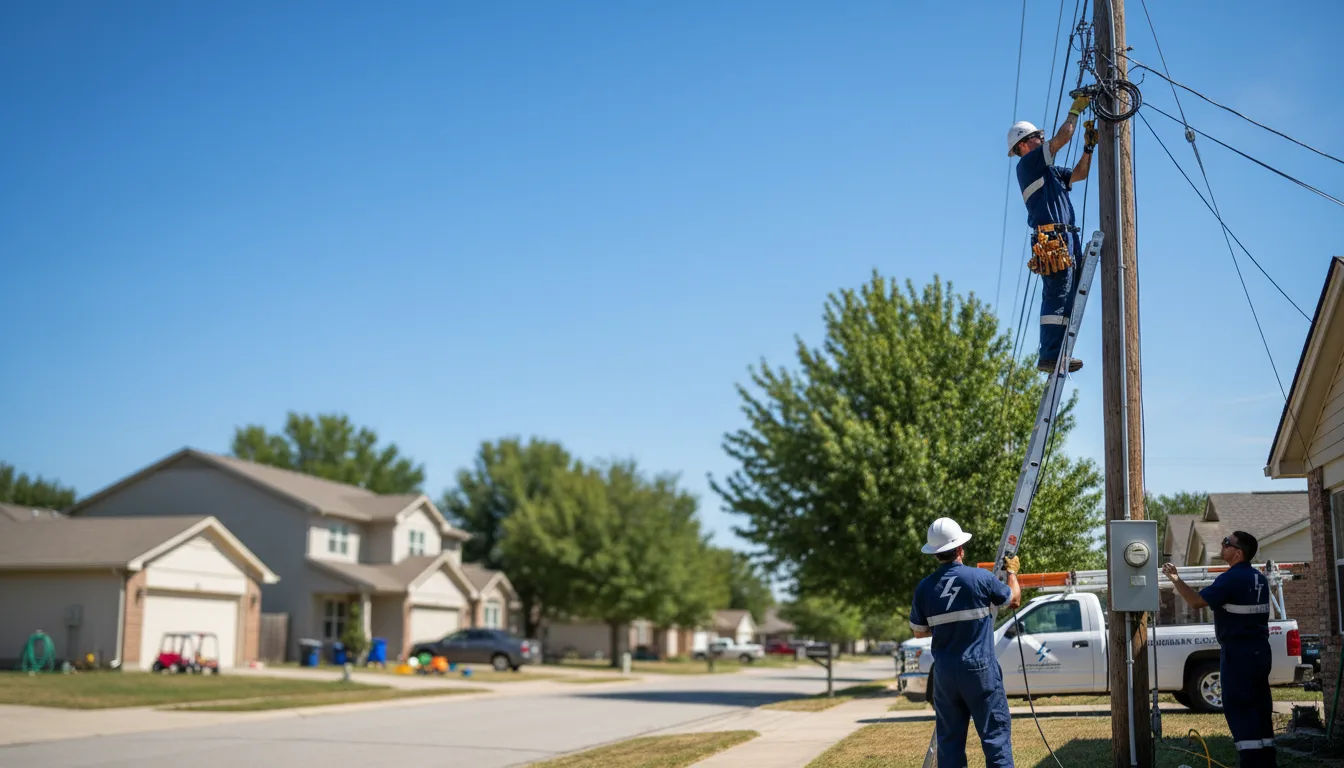 Residential electrician providing installation services in Houston, DE